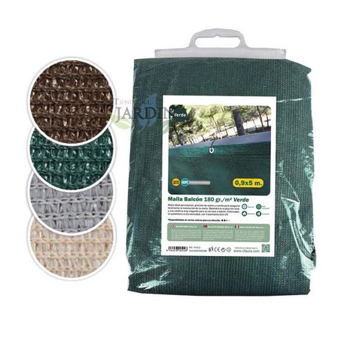 Maille De Balcon Marron 0,9 X 3 M, 100% Occultation, Filet Brise Vue Occultant. Comprend Une Corde Et Des ¿Illets