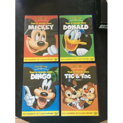Tout Le Monde Les Aime : Mickey / Donald / Dingo / Tic Et Tac - Coffret 4 Dvd