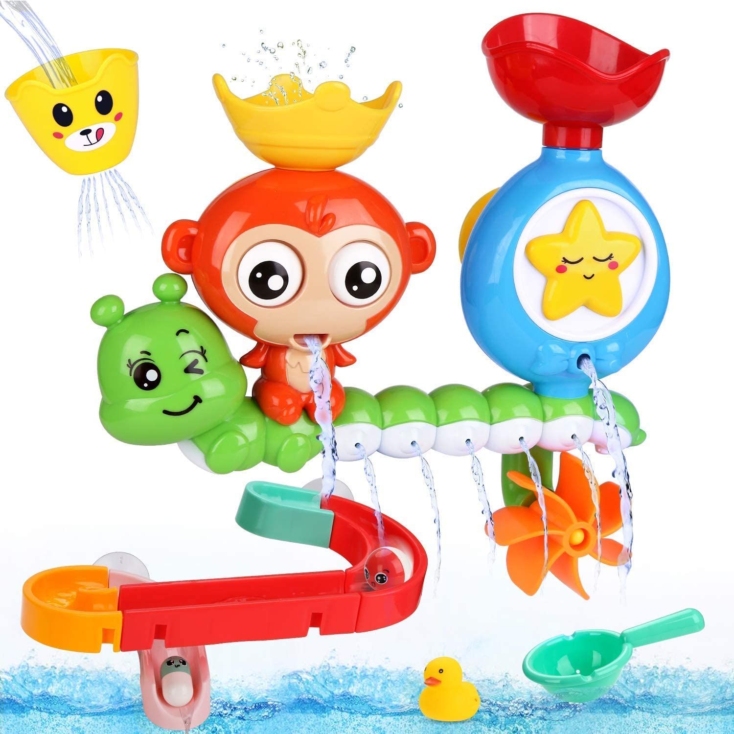 Jouets De Bain like Jouet Bain 14 Pcs Jouet De Bain Cascade Interactif Jouets Pour Le Bain Bebe Pour Baignoire Jeu D Rakuten