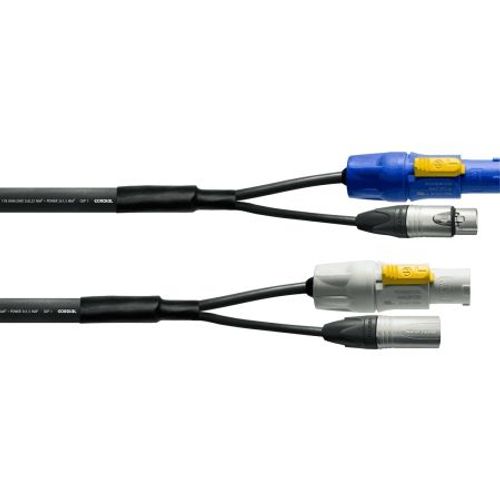 Cordial Cph5-Dmx1-Pwr1 - Câble Dmx Xlr 3 Points + Powercon 5 M
