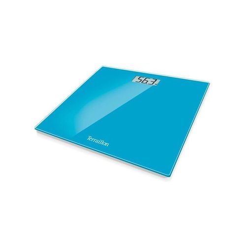 Terraillon Pese Personne Electronique 13163 Bleu Verre Lcd