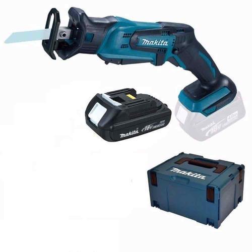 Makita DJR183Y1J Scie sabre à batteries 18V Li-Ion (machine seule) + (1x batterie 1,5Ah) dans MAKPAC - changement rapide