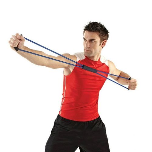 Appareil De Musculation Extenseur Tendeur Elastique Fitness Ecran Lcd Rouge Noir Yonis