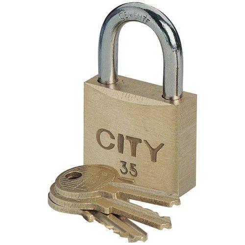 Cadenas à clé - s'entrouvrant sur numéro de suivi - acier cémenté - CITY 45 ISEO CITY