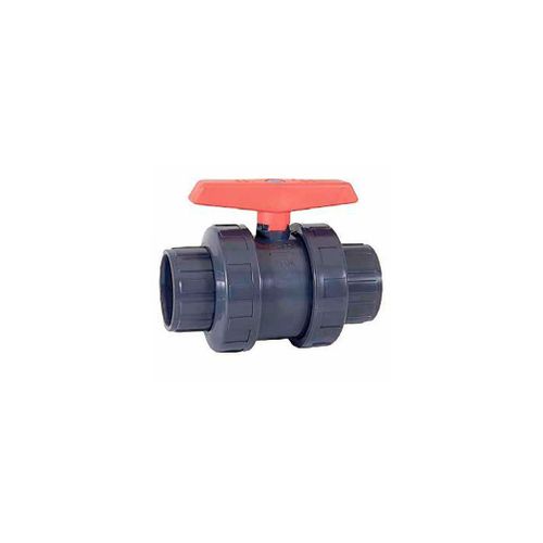 Vanne anti-block PVC PN-10 Ø 50 mm à boisseau sphérique à coller