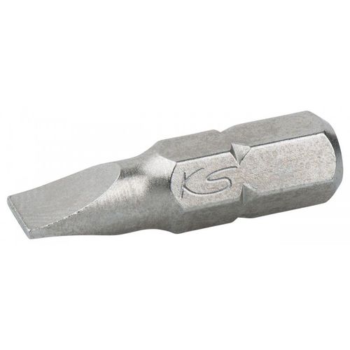 Embouts de vissage KS fente 4,0 - entraînement 6,35 mm, longueur25 mm boite 5 pc