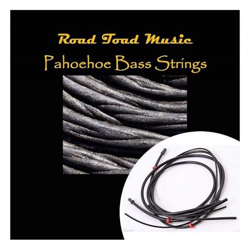 Jeu De Cordes U-Bass 4 Cordes Polyuréthane- Road Toad Music Pahoehoe - Noires