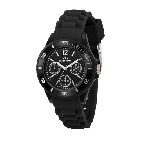 Montre Enfant Chronostar Rocket En Silicone Noir