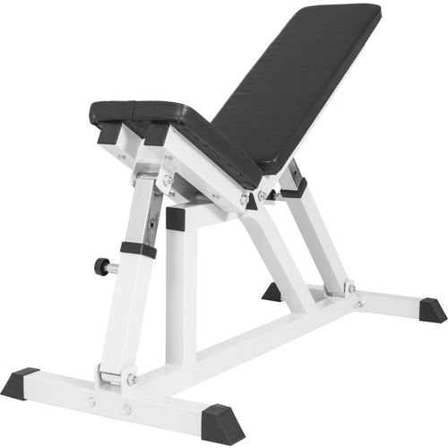 Gorilla Sports - Banc De Musculation Multipositions Noir Ou Blanc - Couleur : Blanc