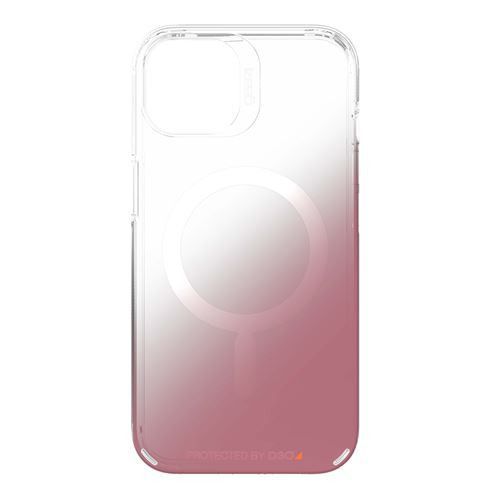 Coque Pour Iphone 13 Gear4 Milan Snap Transparent Et Rose