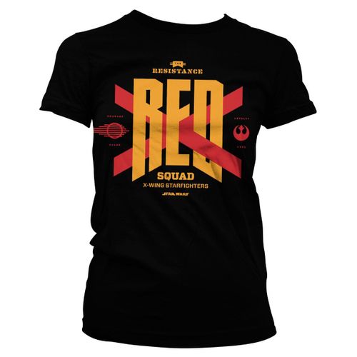 Star Wars 7 - T-Shirt Red Squad Girl - Black (M)