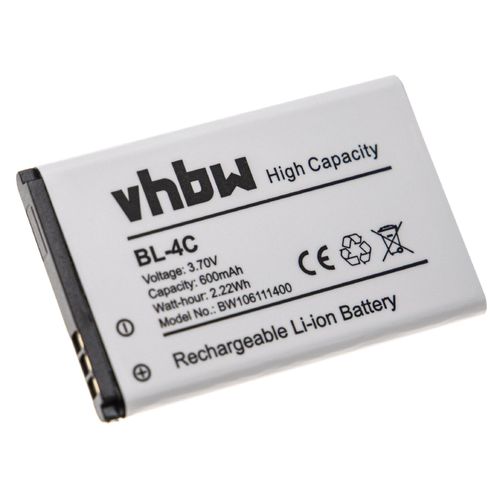 Vhbw Batterie Li-Ion 600mah (3,7 Volt) Pour Doro Phoneeasy 715, 715gsm Téléphone
