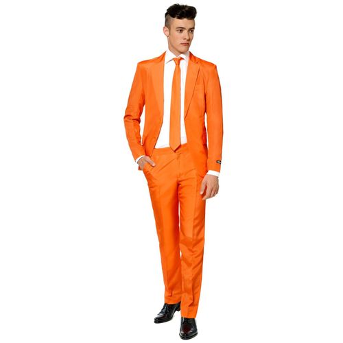 Costume Mr. Solid Orange Homme Suitmeister - Taille: S (Eu 46)
