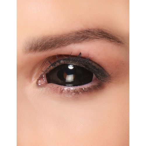 Lentilles De Contact Sans Correction Fantaisie Sclera Oeil Noir 6 Mois Adulte