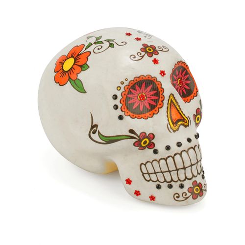 Décoration Crâne Coloré Dia De Los Muertos