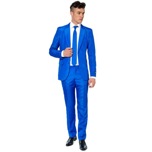Costume Mr. Solid Bleu Homme Suitmeister - Taille: Xxl (Eu 62)