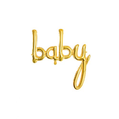 Ballon Aluminium Baby Doré 73 X 75 Cm