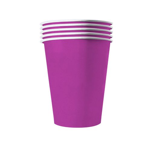 20 Gobelets Américains Carton Recyclable Violets 53cl