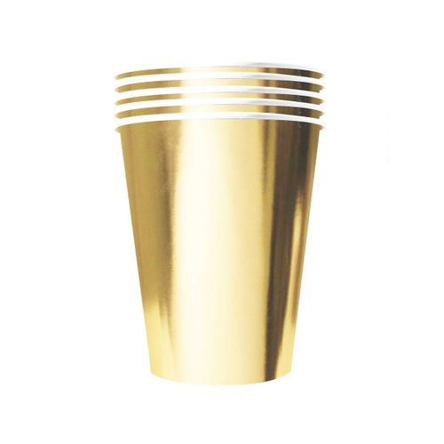 20 Gobelets Américains Carton Recyclable Or 53 Cl