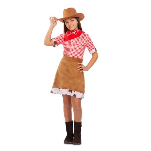 Déguisement Cowgirl De L'ouest Fille - Taille: 10 - 12 Ans (140 - 152 Cm)