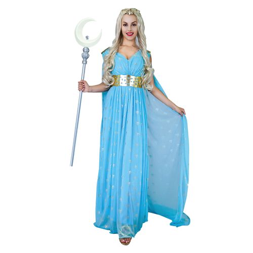 Déguisement Princesse Médiévale Bleue Femme - Taille: S / M