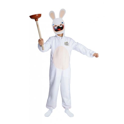 Déguisement Avec Masque Lapins Cretins Enfant - Taille: 7-9 Ans (120/130 Cm)
