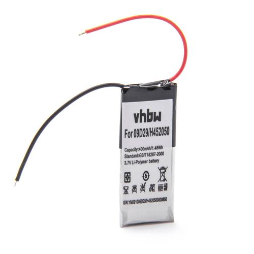 vhbw Batterie compatible avec Cardo Scala Rider Multiset Q2 casque audio, écouteurs sans fil (400mAh, 3,7V, Li-polymère)
