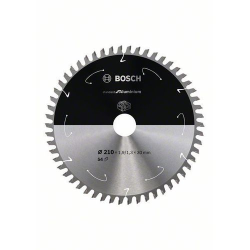 Bosch Professional Lame de scie circulaire Standard for Aluminium pour scies sans fil 210x1.9/1.3x30, T54 - 2608837773