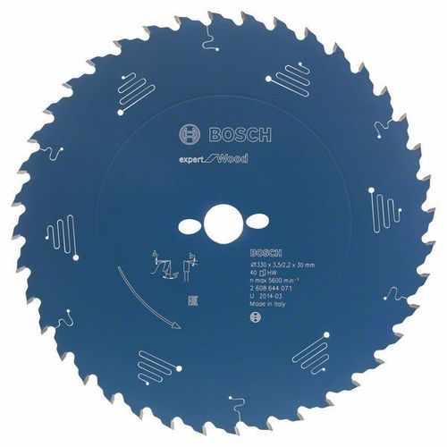 Bosch Professional Lame de scie circulaire Expert for Wood, 184 x 16 x 2,6 mm, 24 dents - 2608644035