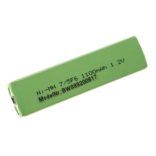 vhbw Cellules de batterie compatible avec Sharp MD-MT77, MD-MT770, MD-MT866H baladeur, Minidisc (1100mAh, 1,2V, NiMH), bouton Top, 7/5F6
