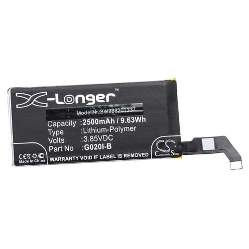 Vhbw Batterie Compatible Avec Google Pixel 4, G020m Smartphone (2500mah, 3,85v, Li-Polymère)