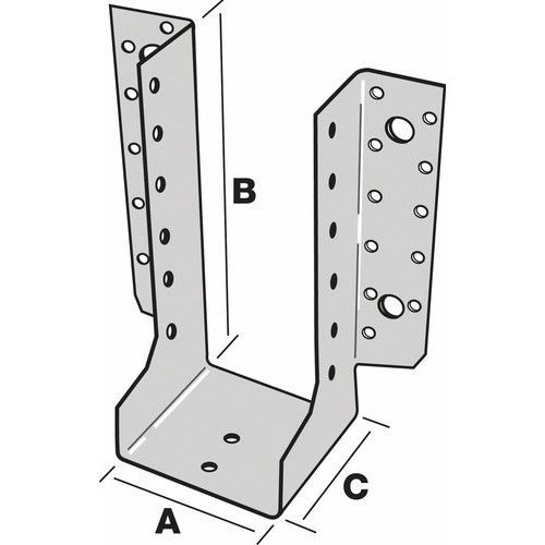 Sabot de charpente - ailes extérieures - SAE380/92/2 - 50 pièces SIMPSON Strong-Tie