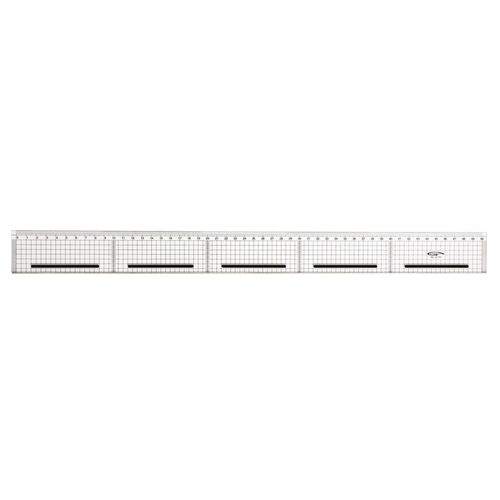Règle De Coupe Bord Acier Anti-Glisse Quadrillée 50cm