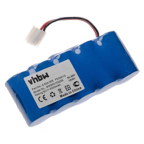 vhbw Batterie compatible avec Bosch Rollfix D870E, D962E motorisation de volet, porte, portail (3000mAh, 6V, NiMH)