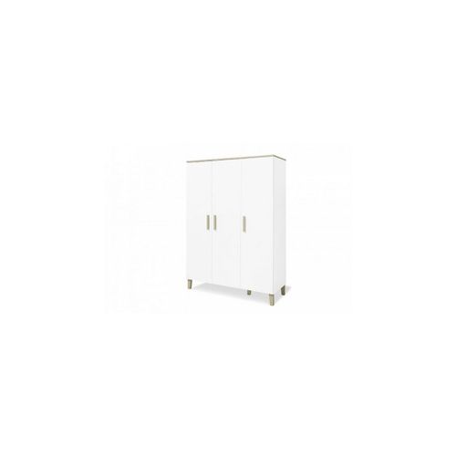 Pinolino Armoire Lumi Grande 6 Tagres 3 Portes Blanc