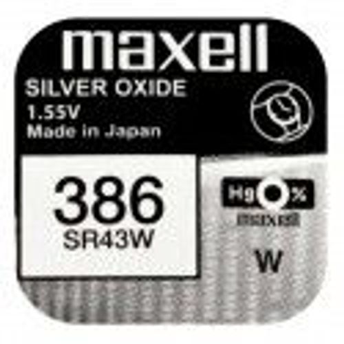 MAXELL 386 SR43W Silver Oxide 1,55 v