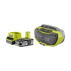 Pack RYOBI Radio d'atelier 18V One+ R18RH-0 - 1 Batterie 2.5Ah - 1 Chargeur rapide RC18120-125