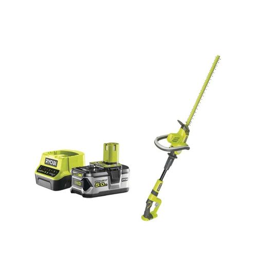 Pack RYOBI Taille-haies sur bras articulé 18V One+ OHT1850X - 1 batterie 5.0Ah - 1 chargeur rapide 2.0Ah RC18120-150