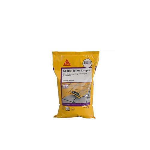 Mortier joint de carrelage grande largeur 2 à 20mm CG2W - SIKA SikaCeram Joint Large - Gris Cendre - 4kg