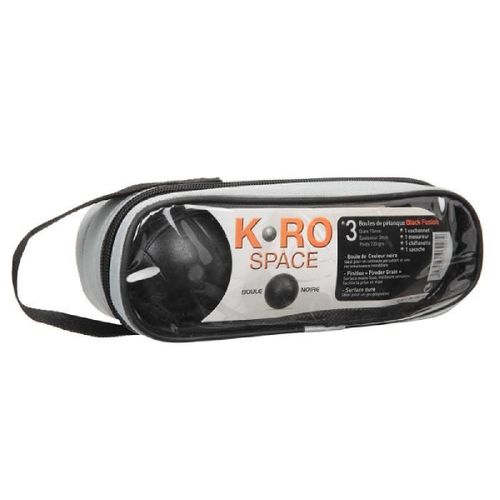 K-Ro Space Triplette Petanque 3 Boules Noires