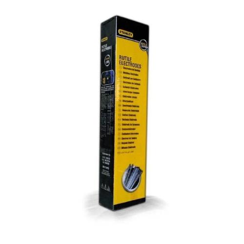 STANLEY 460926 Lot de 230 électrodes rutiles acier - Ø 2.5 mm - L 350 mm - Baguettes de soudure