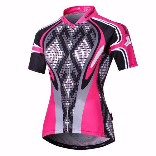 Malciklo Maillot Cycliste Femme Manches Courtes Fleuri Botanique Taille Vélo Haut De Maillot Vtt Route