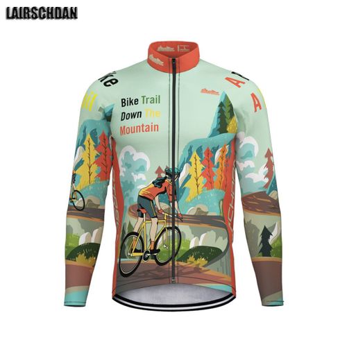 Hommes Maillot De Cyclisme Hauts À Manches Longues Tricta Ciclismo Hombre Verano Vtt Chemises Vélo Vêtements Vélo Vêtements De Sport Vêtements De Cyclisme