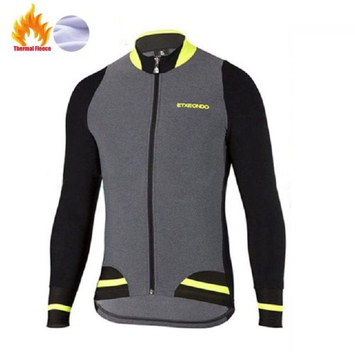 Etxeondo Hiver Thermique Polaire Veste Cyclisme Maillot À Manches Longues Ropa Ciclismo Hombre Vélo Vêtements Vélo Maillot Ciclism