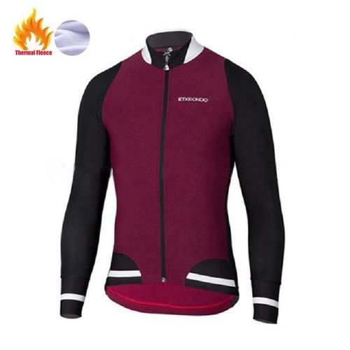 Etxeondo Hiver Thermique Polaire Veste Cyclisme Maillot À Manches Longues Ropa Ciclismo Hombre Vélo Vêtements Vélo Maillot Ciclism