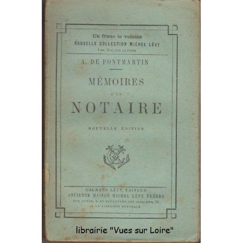 Mémoires D'un Notaire