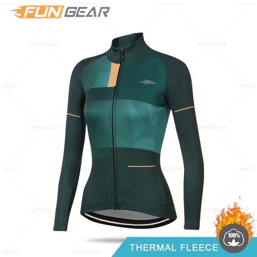 2021 Femmes Hiver Veste Triathlon Manches Longues Cyclisme Sweat Maillot Ciclismo Vtt Cyclisme Vêtements Cyclisme Chemise Garder Au Chaud