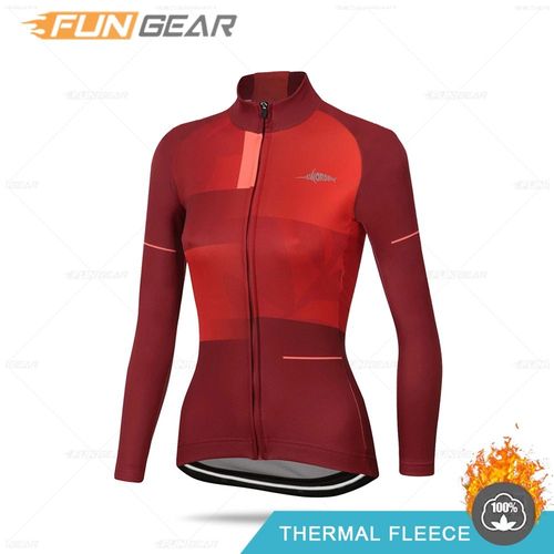 2021 Femmes Hiver Veste Triathlon Manches Longues Cyclisme Sweat Maillot Ciclismo Vtt Cyclisme Vêtements Cyclisme Chemise Garder Au Chaud