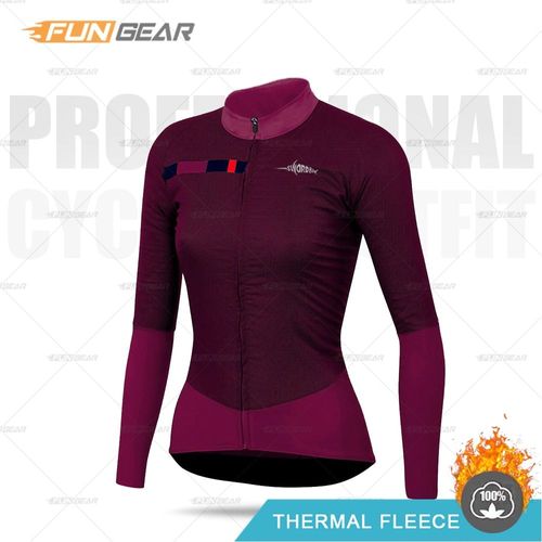 2021 Femmes Hiver Veste Triathlon Manches Longues Cyclisme Sweat Maillot Ciclismo Vtt Cyclisme Vêtements Cyclisme Chemise Garder Au Chaud