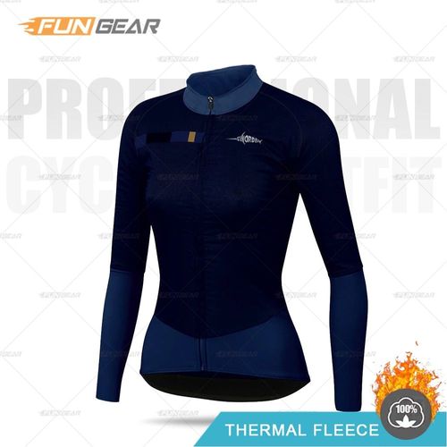 2021 Femmes Hiver Veste Triathlon Manches Longues Cyclisme Sweat Maillot Ciclismo Vtt Cyclisme Vêtements Cyclisme Chemise Garder Au Chaud